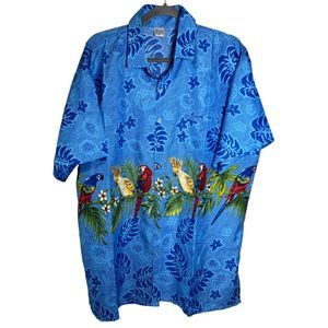 NWOT Men's Hawaiian Shirt Birds Size XL